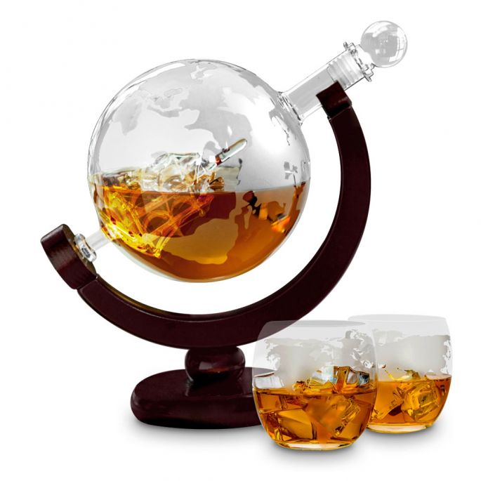 Globe Whiskey Decanter