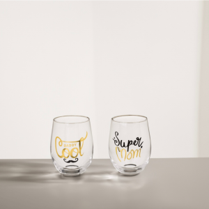 Leuke glazen 'Super mom' & 'Daddy cool' - Cadeau voor je ouders - Leuke verpakking - Cadeau idee