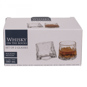 Whisky glazen 'on the rocks'