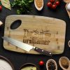 The Grillfather Snijplank - Bamboe - Ingebrand Logo - 38x25 cm - Bamboe Snijplank - Godfather Cutting Board